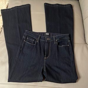 PAIGE Women's High Rise Bootcut Jeans - Dark Blue